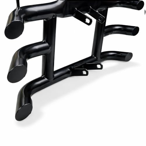 Image of Heavy Duty 3 Rod Leg Guard Compatible with Honda SP 125 | Crash Guard with Premium Black Powder Coating | Strong Mild Steel Body | Bike Safety Guard