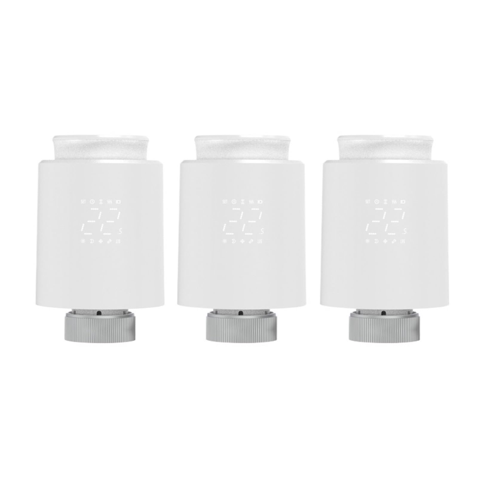 Zawór Termostatyczny TRV WiFi Smart Radiator Siłownik Regulator Temperatury Głos OszczęDza Energię I Koszty Ogrzewania(WiFi-3PCS)