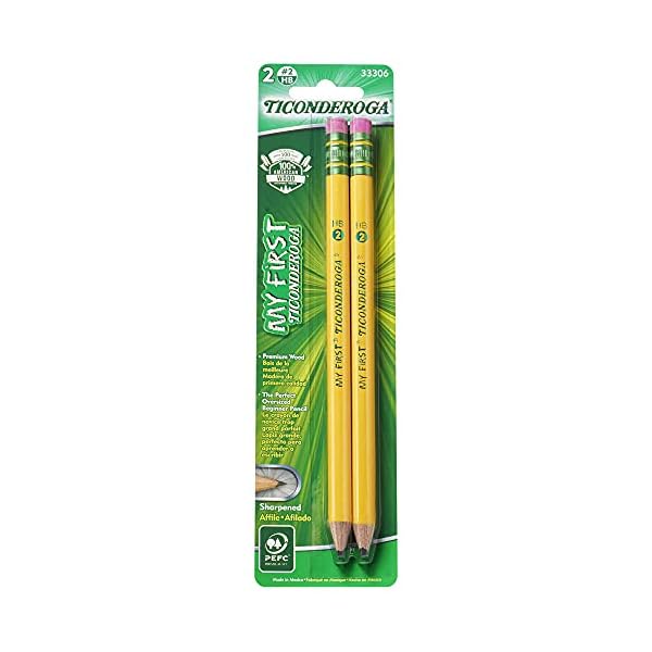 Bleistifte, holzgefasste #2 HB weich, vorgespitzt mit Radiergummi, inklusive Bonusspitzer, gelb, 4er-Pack Limited…