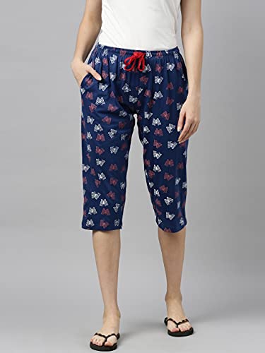 Image of KRYPTIC Women Solid Cotton Stretch Mid Rise Capri Length Westernwear Legging