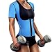 QUAFORT Women's Neoprene Slimming Body Shaper Tank Top Sweat Hot Sauna Vest Tummy Fat Burner Weight Loss Short Sleeves