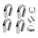 Cabilock 4pcs Heavy Duty Stainless Steel 304 Wire Rope Thimbles Adjustable Cable Fixing Workpiece for Rigging and Lifting Suitable for Marine and Industrial Use