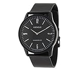  KIENZLE Herren Funkuhr mit Milanaiseband, schwarz  Herrenuhr  Quarz  schwarz