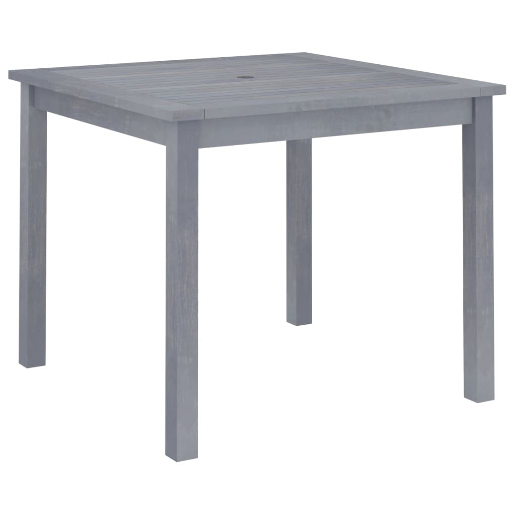 stół ogrodowy z litego drewna akacjowego, 88 x 88 x 74 cm, na taras i do patio, wytrzymały stół do jadalni o ponadczasowym wzornictwie i łatwej w pielęgnacji powierzchni, odporne na warunki