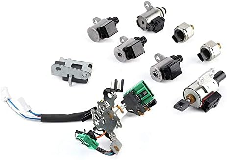 Governor Pressure Solenoid Kit, 9pcs CVT Valve Body Soelnoid Kit JF011E RE0F10A Replacement Fit for Altima