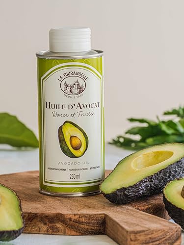 Foto von La Tourangelle - Avocadoöl - Aus dem Fruchtfleisch von Avocados gewonnen - Intensiver und fruchtiger Geschmack - Öl für Küche und Kosmetik - 250ml
