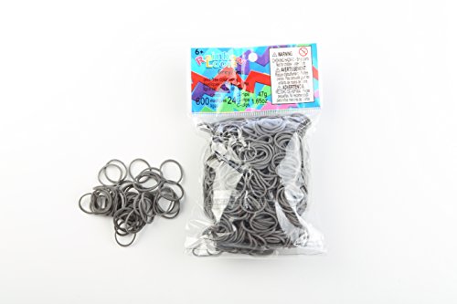 Elastiques Rainbow Loom Gris