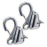 C CLINK Hook 316 Stainless Steel(2 Pack), Knotless Anchor System with Quick Release Rope(Rope Not Included), Adjustable Cam Cleat Rope Lock,Holds 8000 lb. -  Shinerun