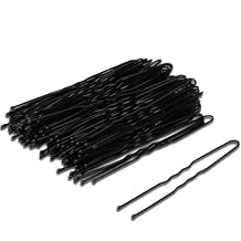 100 Pack Durable U-Shaped Hair Pins for Womens Thick Hair, Classic Black Styling Pins, for Buns