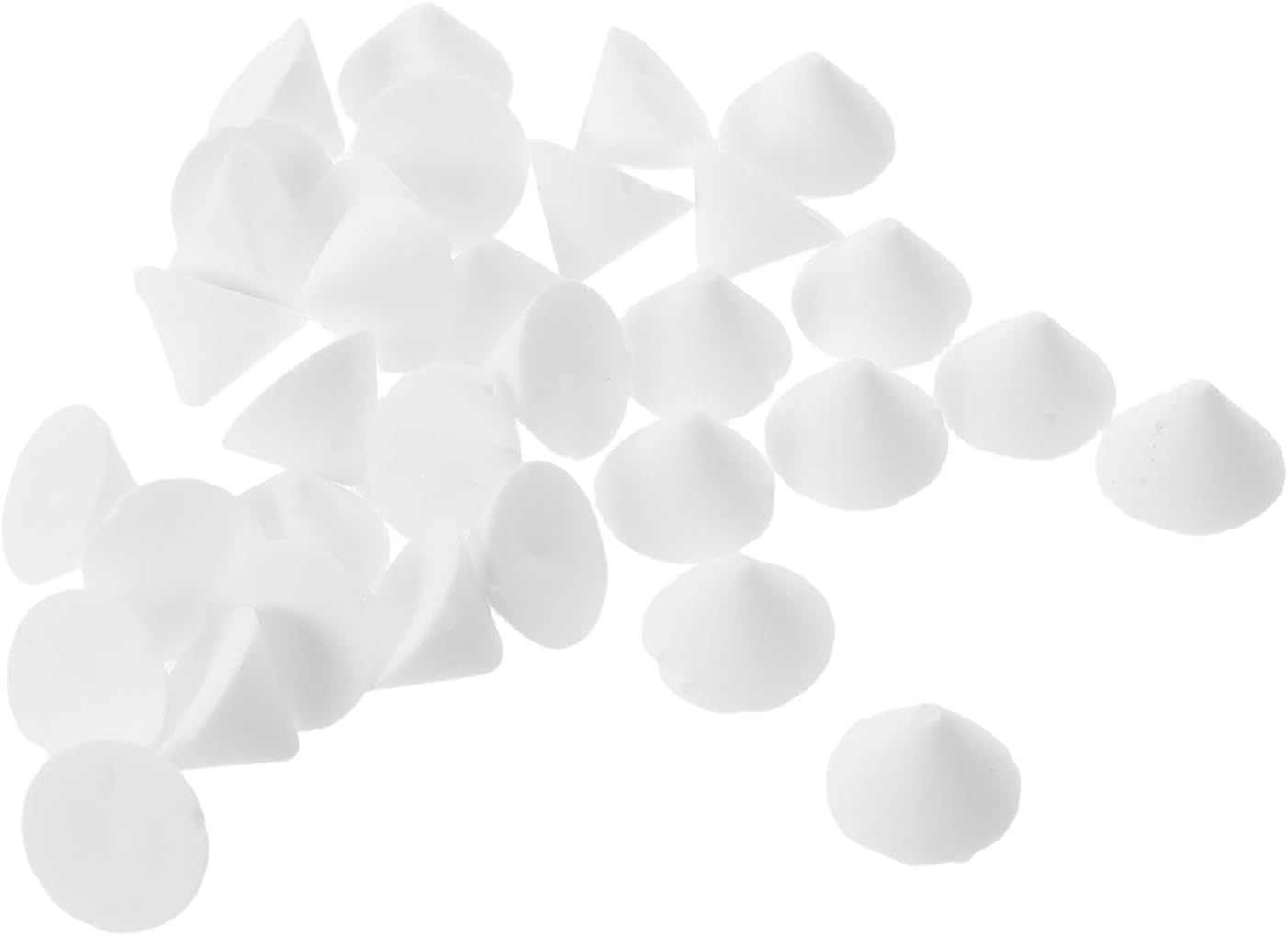 Luxshiny 100pcs Alumina Ceramic Support Nails High Temperature Resistant Pottery Kiln Firing Tools Refractory Nails for Professional and Hobbyist Ceramic Kilns