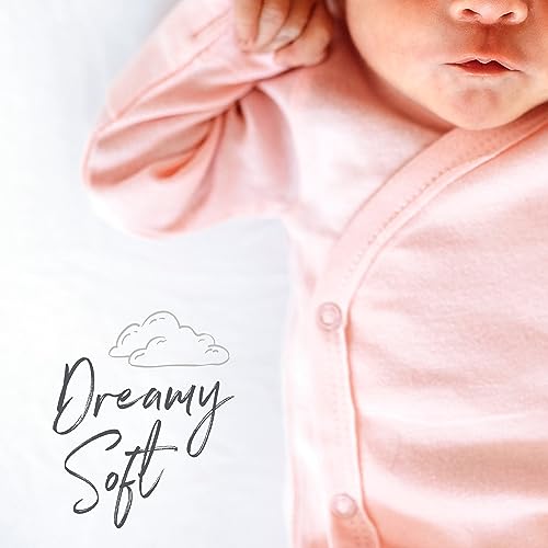Image of HonestBaby 2-Pack Organic Cotton Fitted Bassinet Sheet, Pink, One Size