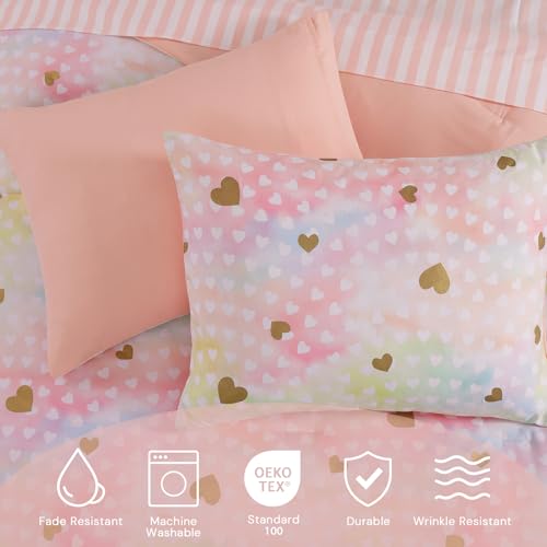 Image of Twin Comforter Set with Sheets for Girls-5 Pieces Twin Bedding Sets