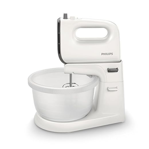 Philips Köksmaskin Viva Collection - 450 Watt - 5 hastigheter - Turboinställning - Automatiskt roterande skål, 3 l - Konformad visp - Utmatningsknapp - Sugfötter för stabil blandning - HR3745/00