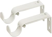 Vista 54 de Ivilon Soportes ajustables para barras de cortina - para barras de 1 o 1 1/8 pulgadas. Juego de 2 - Negro antiguo