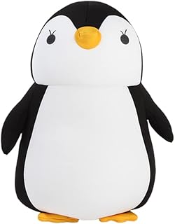 2 in 1 Travel Pillow, Cute Penguin U Shape Neck Pillow, Neck Support Pillow, Cute Cartoon U Pillow for Airplane, Car, Train, Bus and Home (Black)