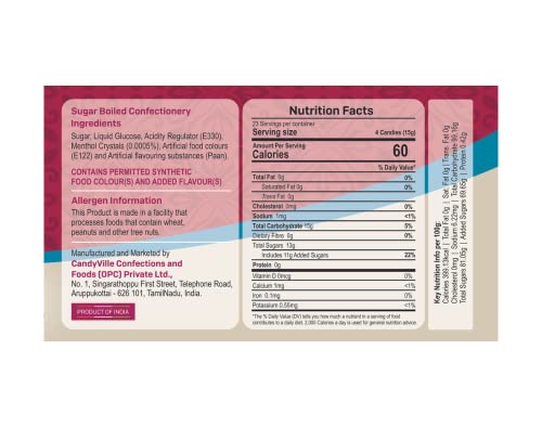 Image of CandyVille Mint Mello Candy Tin Combo (1.02 KG - Pack of 3) | Each of Lime Mint, Paan Mint and Peppermint Candy Tins | Mild Mint | With Menthol | Flavoured Candy