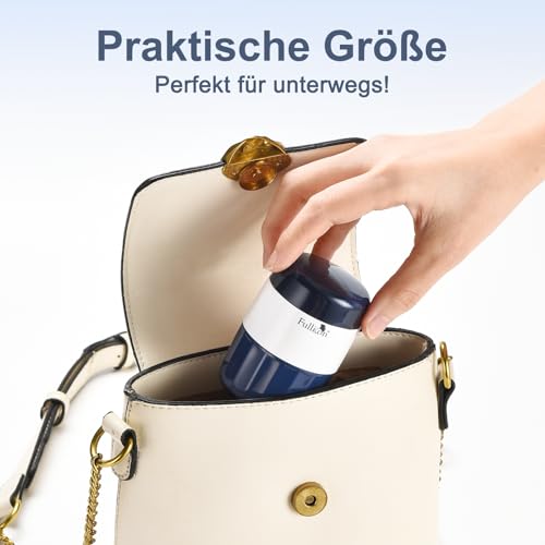 Fullicon 3-in-1 Pill Crusher Cutter - Edelstahl-Schleifkopf, Tablettenzerkleinerer für Tabletten und Haustiere, Pillenmahler mit Aufbewahrung und kostenlosem Reinigungsbürste (Indigo)