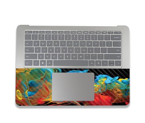 Image of MightySkins Carbon Fiber Skin Compatible with Microsoft Surface Laptop Studio 2 (2023) Full Wrap Kit - Primary Smoke | Protective, Durable Textured Carbon Fiber Finish | Made in The USA