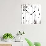 ArogGeld Chic White Wood Clock