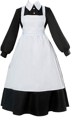 DUNHAO COS Anime The Promised Neverland Isabella Krone Cosplay vestido de criada para mujer