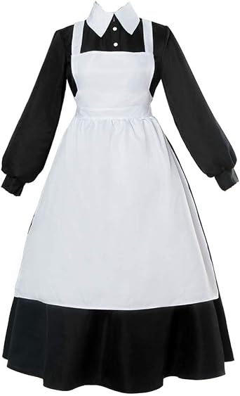 DUNHAO COS Anime Womens The Promised Neverland Isabella Krone Cosplay Maid Dress Costume
