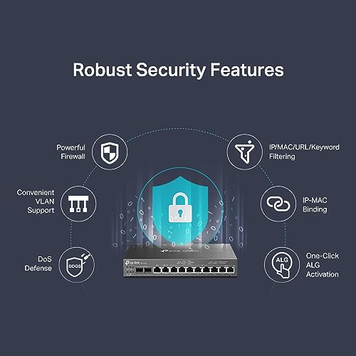 Image of TP-Link ER7212PC | Omada Router, PoE Switch & Controller 3-in-1 Gigabit VPN Router | Up to 4 WAN | 8 PoE+ LAN Port @ 110W | Fanless | Easy Installation | Load Balance | Limited Lifetime Protection