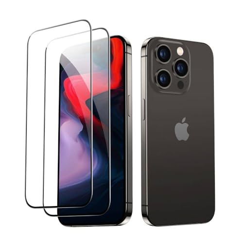 ESR EZUK Tempered-Glass Screen Protector, Compatible with iPhone 15 Pro Max, 2 Pack