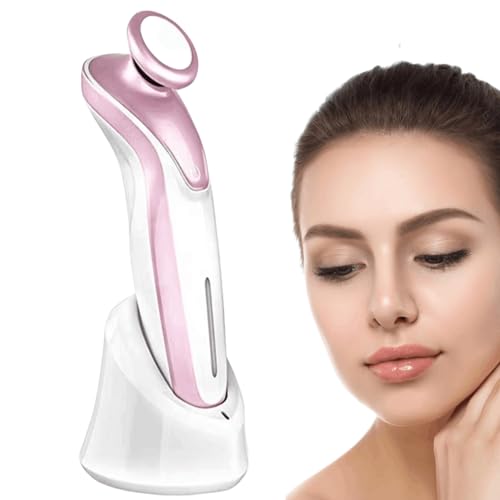 Rechargeable 2in1 Eyelid Lifting Ozone Device for Wrinkle Removal Skin Tightening Skin Whiten Rejuvenation Sterilization Home & Salon Use Pink