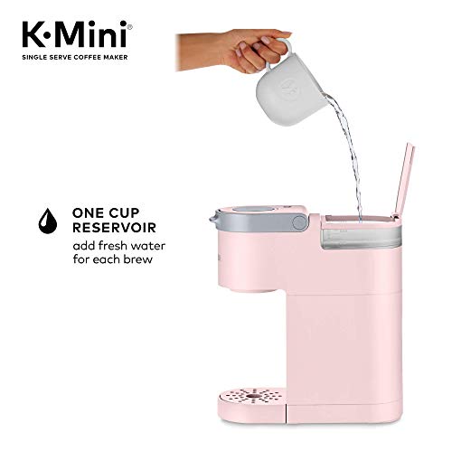 Keurig K-Mini Single Serve K-Cup Pod Coffee Maker, 6 to 12oz Brew size, with Cord Storage, Perfect for Small Spaces, Dusty Rose by Keurig - Image 6
