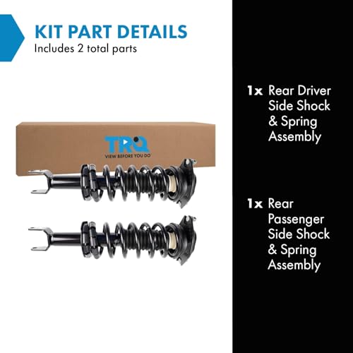 Image of TRQ Rear Shock & Spring Assembly Set Compatible with 06-07 Subaru B9 Tribeca 08-14 Tribeca