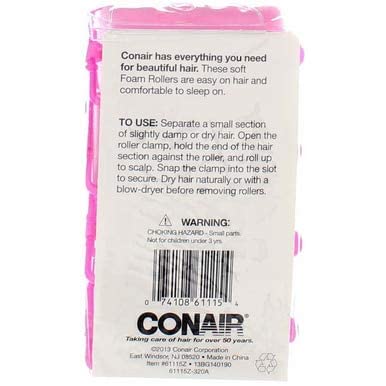 Miniatura 8 de Conair Styling Essentials - Rodillos de espuma extra grandes 61115n