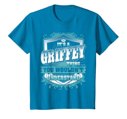 It's A Griffey Thing You Wouldn't Understand Family Name T-Shirt, Youth, Sapphire Blue, Medium