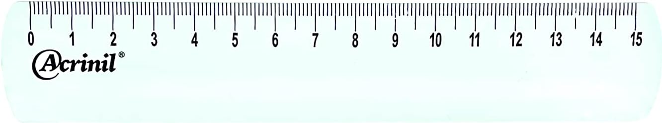 Régua de 15 cm cristal