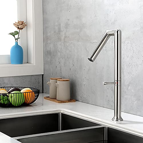Robinet de cuisine mitigeur monotrou en acier inoxydable 304 - 3