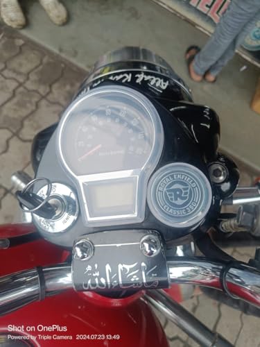 Image of EVERNOW Tank cover,Meter Cover and Ampire Meter Cover PVC for RE Reborn C350:Waterproof,Scratch-Resistant Monsoon Protective KIT Screen Protector Cap to Enhance Motorcycle's Durability(PACK OF 3)
