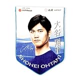 nishikawa 【 西川 】< 大谷翔平選手 西川オリジナルデザイン > ペナント風タオル お部屋に飾って応援 25X35cm 洗える 綿100％ ブルー TT34125696