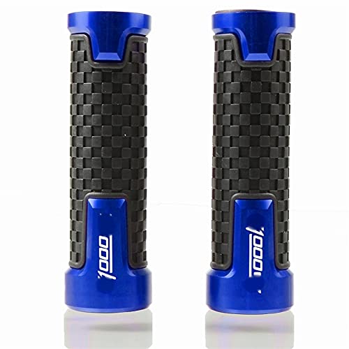 Poignées de guidon pour Kawa&saki Z1000 aluminium bleu CNC