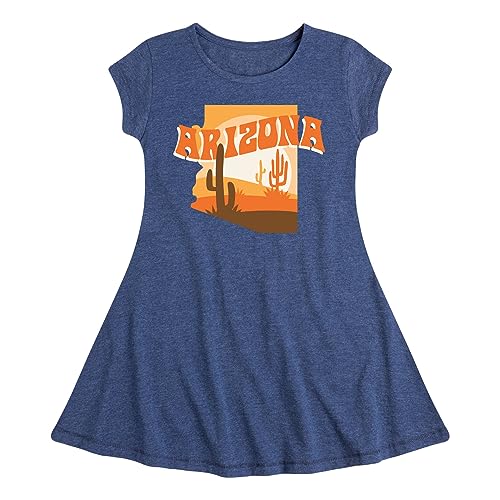 Instant Message - Arizona Desert - Toddler & Youth Girls Fit & Flare Dress