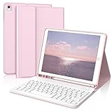 【Expérience de frappe réactive】 Conçu spécifiquement pour iPad 9/8/7ème génération, ce clavier est équipé d'un mécanisme à ciseaux et de touches silencieuses pour une expérience de frappe silencieuse, délicate et réactive. Permet une saisie rapide et efficace, garantissant que les touches ne sont pas perdues lors de la composition de vos e-mails ou de votre chat. Les touches à profil bas offrent un excellent retour tactile avec une course suffisante pour une utilisation pratique avec le bout des doigts, assurant une expérience de frappe parfaite.