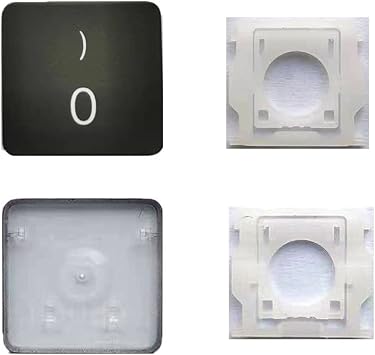 Replacement Number 0 Key Cap and Hinges are Applicable for MacBook Pro/Air Model A2141 A2251 A2289 A2179 A2337 A2338 A2442 A2485 A2779 A2780 A2941 A2918 A2992 A2681 A2941 2019-2023 Year