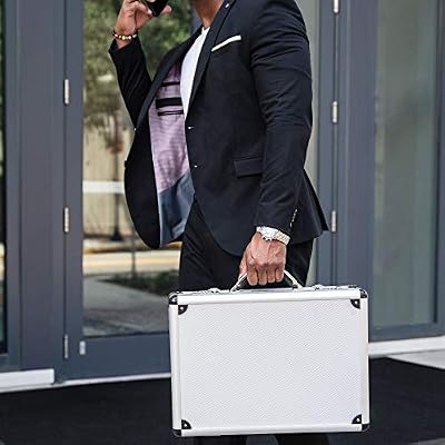 Alpine Swiss Executive Aluminum Briefcase Padded Laptop Briefcase For Men Hard Shell Attache Case Combo Lock Business Case
