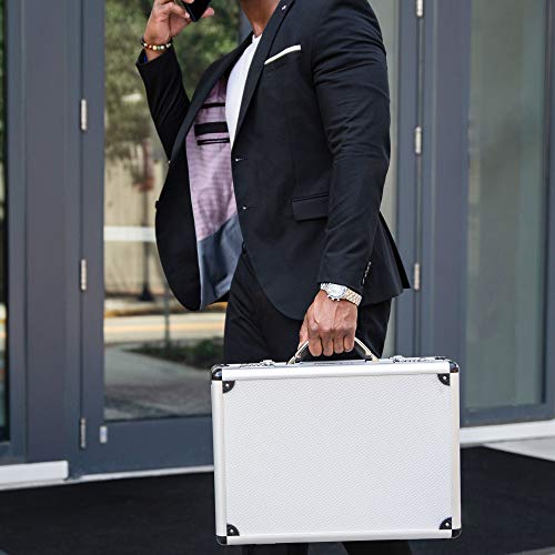 Alpine Swiss Executive Aluminum Briefcase Padded Laptop Briefcase For Men Hard Shell Attache Case Combo Lock Business Case by Alpine Swiss - Image 4