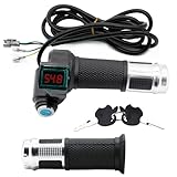 1Pair E-Bike Throttle Grip, 12v-84v Universal...