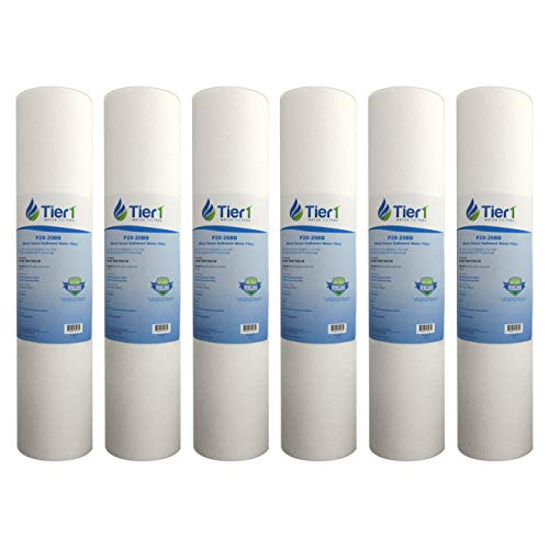 Tier1 Replacement for DGD-7525-20 20 Micron 20 x 4.5 Spun Wound Polypropylene Sediment Water Filter 6 Pack