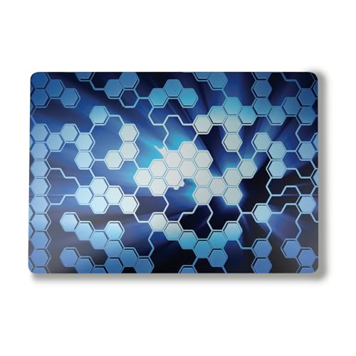 Image of Laptop Skin Compatible with Alienware M18 R2 (2024) - Shining Hex - Premium 3M Vinyl Protective Wrap Decal Cover - Easy to Apply | Crafted in The USA by MightySkins