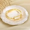 Moodear Chunky Gold Bangle Bracelets for Women – 14K Gold Plated Paperclip Statement Cuff Bracelet, Trendy Fashion Jewelry Bangles Gifts #5