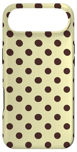 Butter Yellow and Brown Polka Dots Classic Polkadots Pattern �X�}�z�P�[�X iPhone Air �p