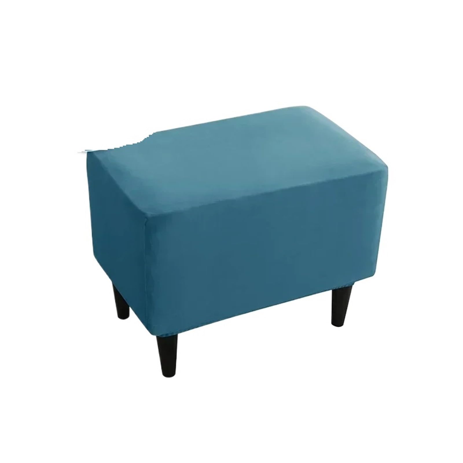 GCYEIDMA Wing Chair Slipcover Wing Chair Cover Stretch Elastic Wingback Sofa Covers Soild Color Armchair Slipcovers with Seat Cushion Slipcover(Peacock Stool Cover)
