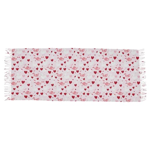 soft cashmere feel thick scarf for women christmas gift female Duck White Red Peach Valentine's Day bufanda para mujer