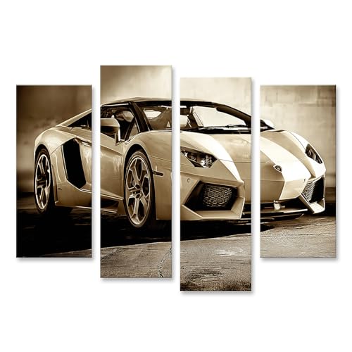 Tableau sur toile voiture de sport pour habiller un grand mur de salon